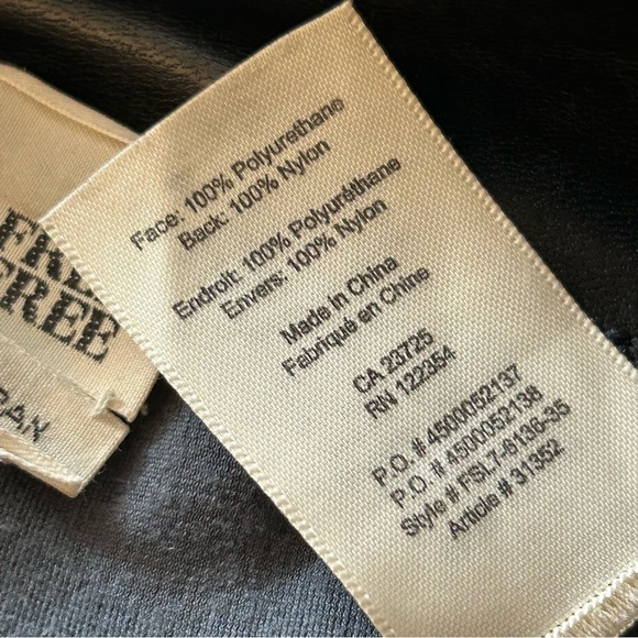 Aritzia Wilfred Free Vegan Leather Daria Pant Size XSmall Black Skinny High Rise - Picture 6 of 10